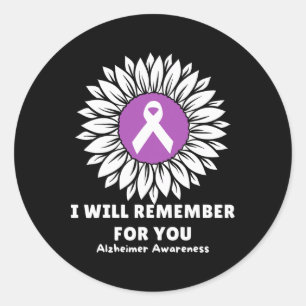 Ik zal me voor u de zonnebloem Heimerheimer Awa he Ronde Sticker