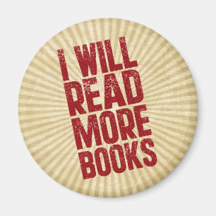 Ik zal meer boeken lezen magneet