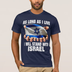 Ik zal met Israël gaan staan T-shirt