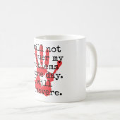 Ik zal mijn problemen niet overwinnen - Inspireren Koffiemok (Voorkant rechts)