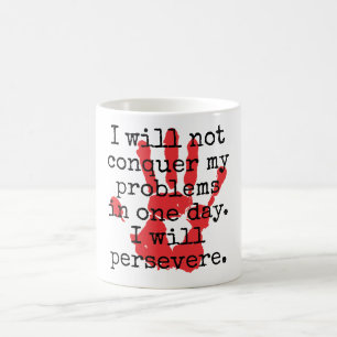 Ik zal mijn problemen niet overwinnen - Inspireren Koffiemok