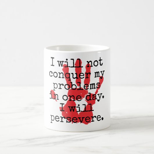 Ik zal mijn problemen niet overwinnen - Inspireren Koffiemok (Center)