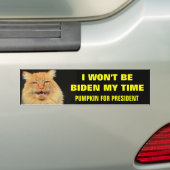 Ik zal mijn tijd niet verbreken bumpersticker (Op auto)