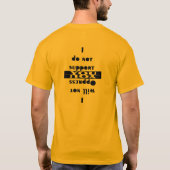 Ik zal niet...2 t-shirt (Achterkant)