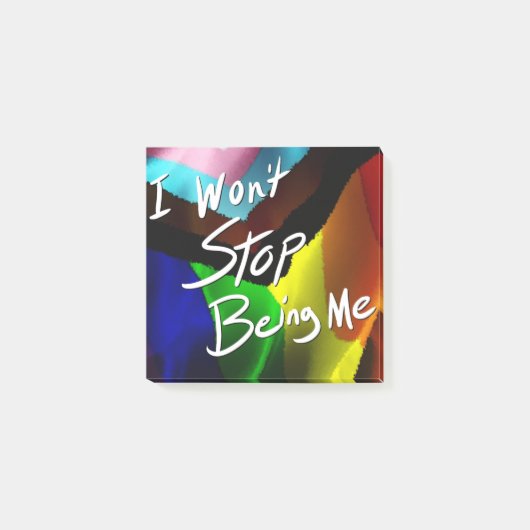Ik zal niet ophouden mij te zijn post-it® notes (Voorkant)