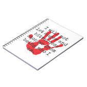 Ik zal niet toelaten dat woede en bitterheid - ins notitieboek (Linkerzijde)