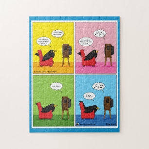 Ik zal nooit Comic slapen Legpuzzel