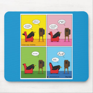 Ik zal nooit Comic slapen Muismat