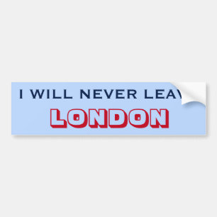 "IK ZAL NOOIT LANDON VERLATEN" (Canada) Bumpersticker
