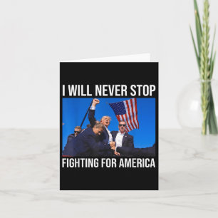 Ik zal nooit stoppen met vechten voor de Amerikaan Kaart