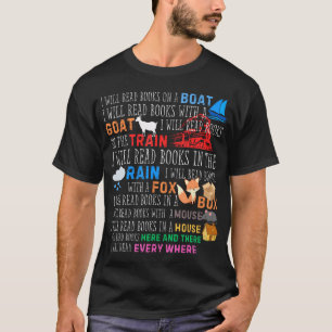 Ik zal overal boeken lezen op een boot Lezen Gi T-shirt