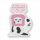 Ik zal teleurgesteld zijn, grappig sticker (Voorkant)