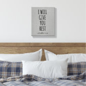Ik zal u de rest Bijbelversie-scripts geven Canvas Afdruk (Insitu (Slaapkamer))