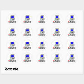 Ik zal uw computer niet repareren ronde sticker (Vel)