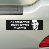 IK ZAL UW GELD BETER DOEN DAN JIJ Bumperstisch Bumpersticker (Op auto)