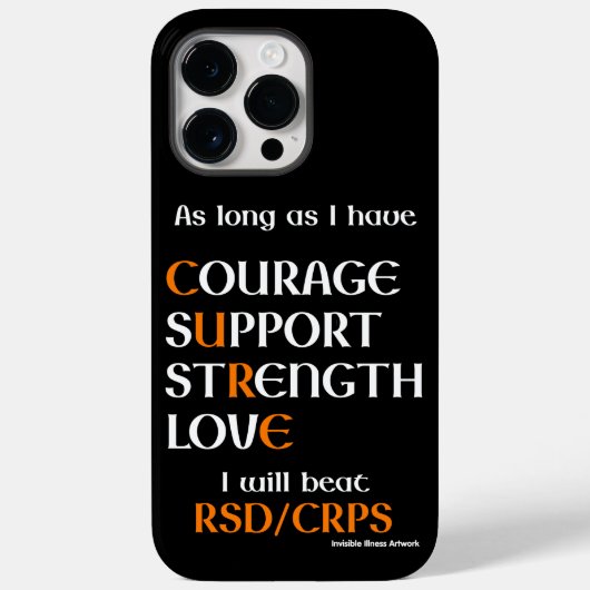 Ik zal verslaan...RSD/CRPS Case-Mate iPhone Case (Achterkant)