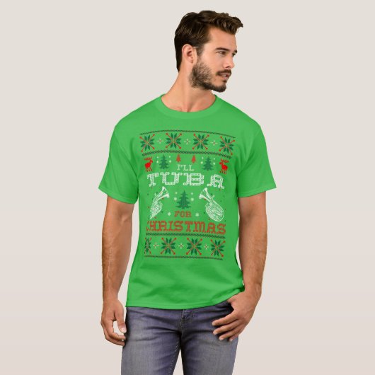 Ik zal voor Kerstmis een lomp met Sweater Tshirt m (Voorkant volledig)