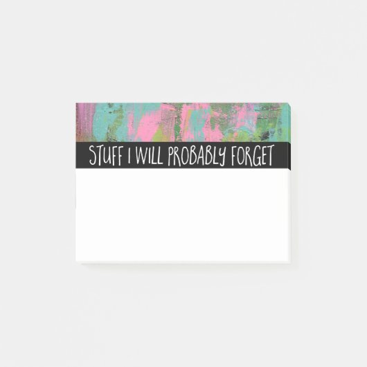 Ik zal waarschijnlijk vergeten post-it® notes (Voorkant)