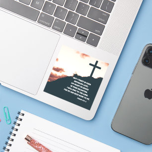 Ik zal zingen van Gods heilspsalm 13:5-6 Sticker