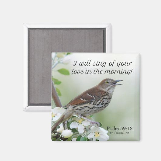 Ik zal zingen van uw liefde! magneet