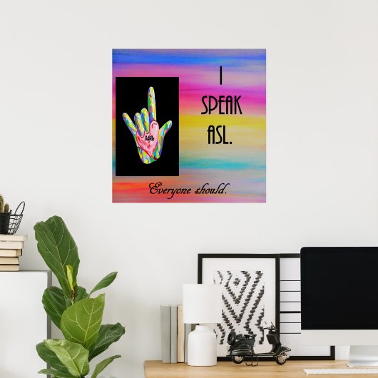 Ik zeg dat iedereen moet poster (Thuiskantoor)