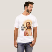 Ik zeg het tegen papa - Grappige Jezus meme T-shirt (Voorkant volledig)