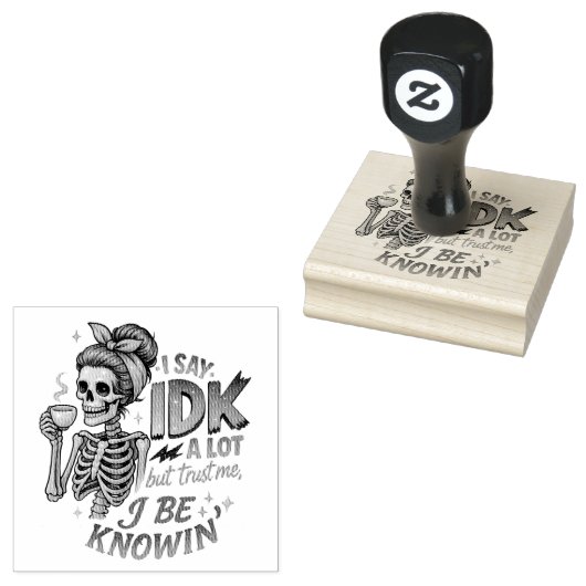 Ik zeg IDK veel... Rubberstempel (Gestempeld)