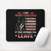 Ik zeg Merry KerstGod Bless America dat ik Pistool Muismat (Met muis)