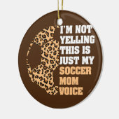 Ik zeg niet dat dit mijn Voetbal is. Keramisch Ornament (Links)