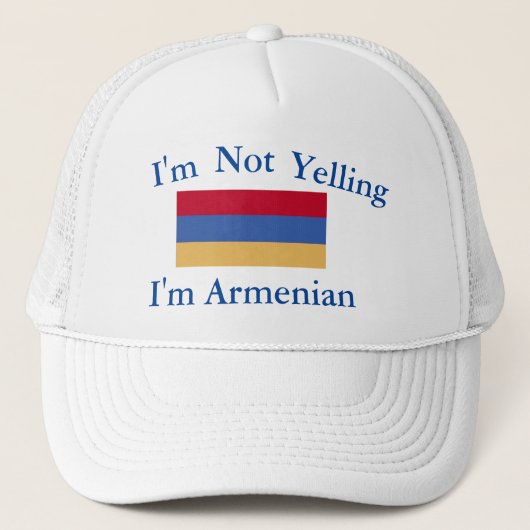 Ik zeg niet dat ik Armeense Trucker Hat ben Trucker Pet (Voorkant)