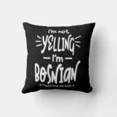 Ik zeg niet dat ik Bosnisch ben Kussen (Achterkant)