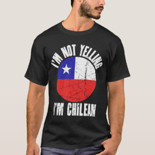 Ik zeg niet dat ik Chileense Retro Distress Chili T-shirt