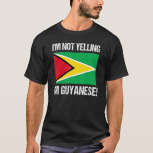 Ik zeg niet dat ik Guyanese internationale vlag Gu T-shirt