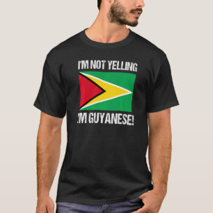Ik zeg niet dat ik Guyanese internationale vlag Gu T-shirt