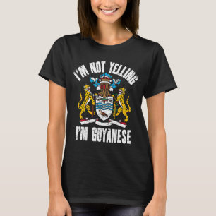 Ik zeg niet dat ik Guyanese Retro Distress Guya be T-shirt