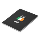 ik zeg niet dat ik irish ben notitieblok (Gedraaid)