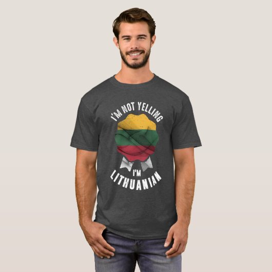 Ik zeg niet dat ik Litouws ben T-shirt (Voorkant volledig)