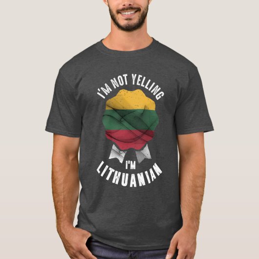 Ik zeg niet dat ik Litouws ben T-shirt (Voorkant)