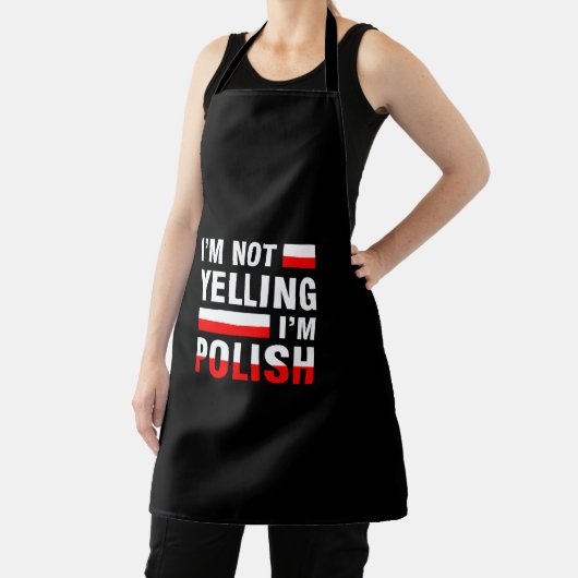 Ik zeg niet dat ik Pools Apron ben Schort (Insitu)