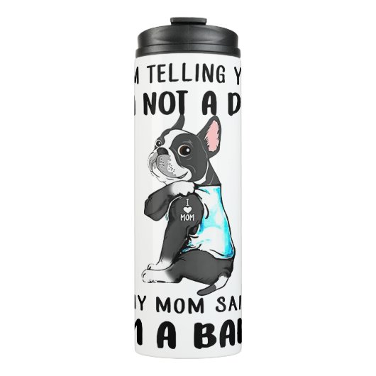 Ik zeg niet dat mijn moeder een hond zei tegen Bos Thermosbeker (Voorkant)