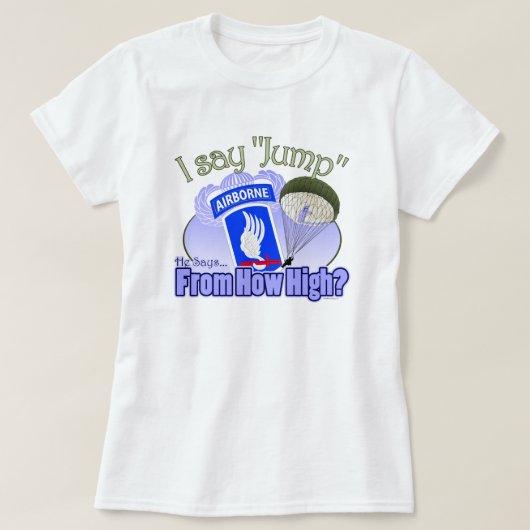 Ik zeg pomp [173rd Airborne] T-shirt (Design voorkant)