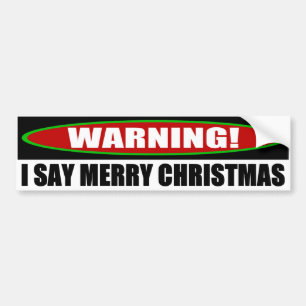 Ik zeg prettige kerst bumpersticker