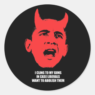 Ik zeg tegen mijn pistolen in de liberalen van het ronde sticker