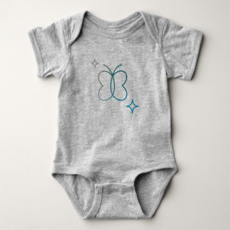 Ik zei dat dat een leugen is Grey baby bodysuit