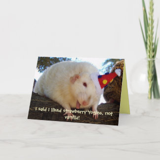 Ik zei dat ik van aardbeienyogies hield, niet... kaart