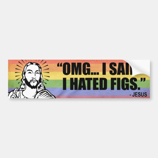 IK ZEI DAT IK VIEREN HAD GEHATEN -.png Bumpersticker (Voorkant)