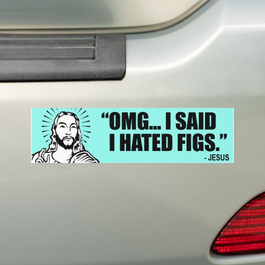 IK ZEI DAT IK VIJGEN HAATTE BUMPERSTICKER (Op auto)