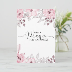 Ik zei een gebed voor u vandaag Kaart