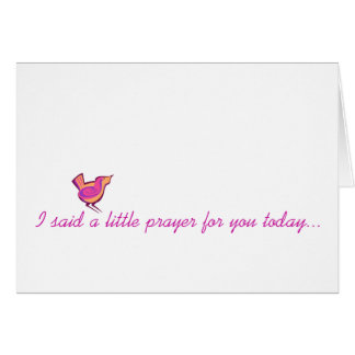 Ik zei een klein gebed...