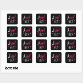 Ik zei ja vierkante sticker (Vel)